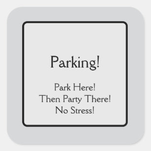 Parking Square Sticker