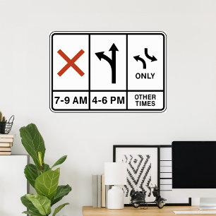 Parking Times Sign Poster
