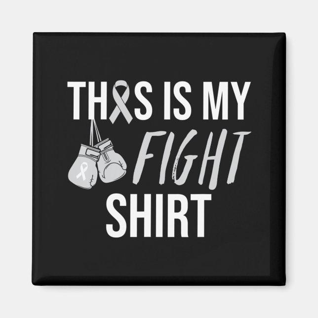 Parkinson Awareness Gray Ribbon  Magnet (Front)