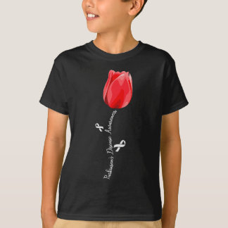 Parkinson Disease Awareness Tulip April Month T-Shirt