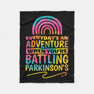Parkinson Quote Design For Parkinsons Awareness  Fleece Blanket