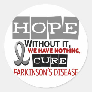 Parkinson’s Disease HOPE 2 Classic Round Sticker