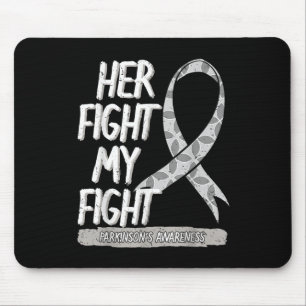 Parkinsons Awareness Grey Ribbon Idiopathic Shakin Mouse Mat