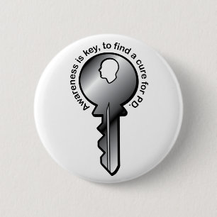 Parkinson's Awareness is Key 6 Cm Round Badge