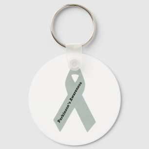 Parkinson's Awareness Ribbon Key Ring