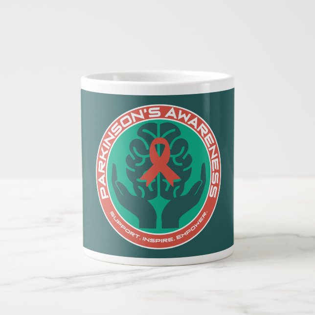 Parkinson's Awareness Supportive Large Coffee Mug (Front)