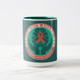 Parkinson's Awareness Supportive Two-Tone Coffee Mug