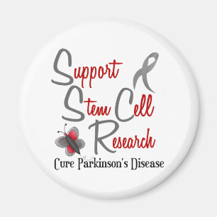 Parkinson's Butterfly 2 Support Stem Cell Research Magnet