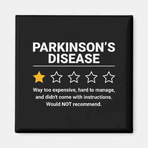 Parkinsons Disease 1 Star Rating Funny Parkinsons Magnet