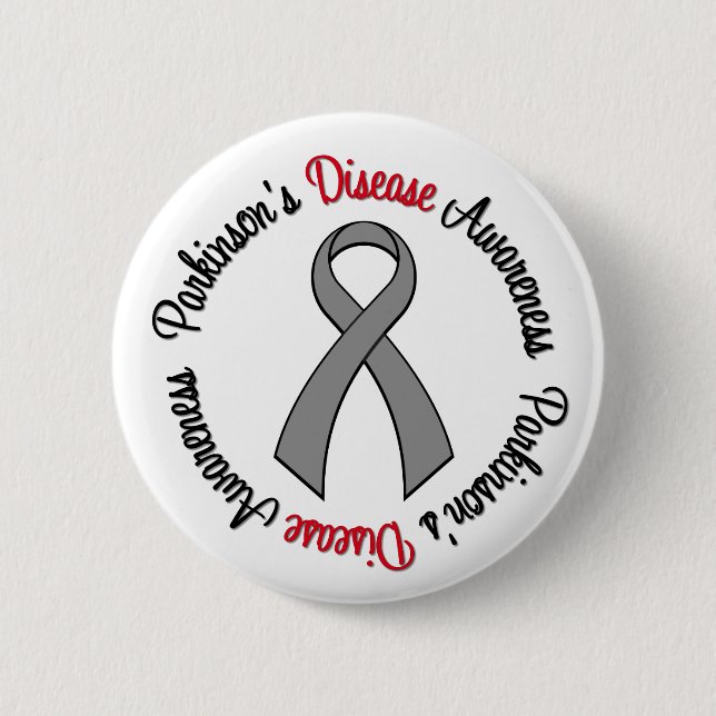 Parkinson's Disease Awareness 6 Cm Round Badge (Front)