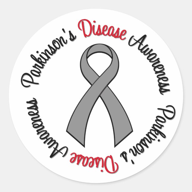 Parkinson's Disease Awareness Classic Round Sticker (Front)