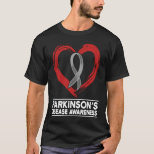 Parkinsons Disease Awareness Heart Warrior Survivo T-Shirt