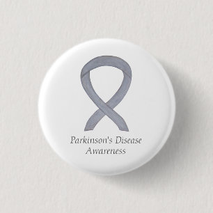 Parkinson's Disease Awareness Ribbon Art Pin