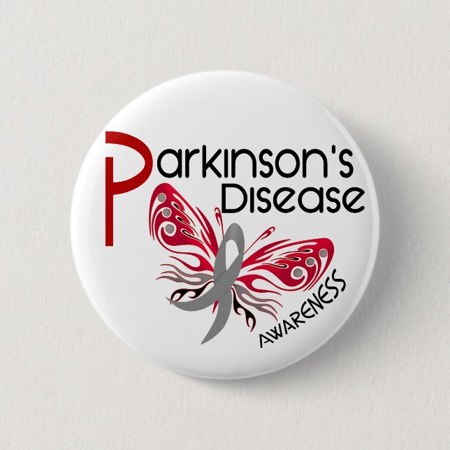 Parkinsons Disease BUTTERFLY 3.1 6 Cm Round Badge (Front)