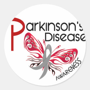 Parkinsons Disease BUTTERFLY 3.1 Classic Round Sticker