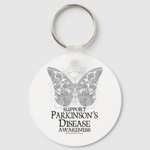Parkinson's Disease Butterfly Key Ring