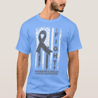 Parkinson's disease cancer awareness wit usa flag T-Shirt