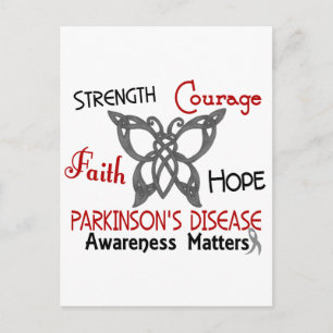 Parkinson's Disease Celtic Butterfly 3 Postcard
