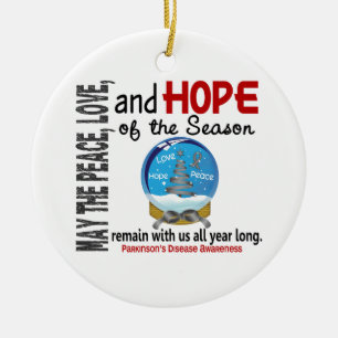 Parkinson's Disease Christmas 3 SnowGlobe Ornament