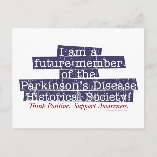 Parkinsons Disease Historical Society Postcard (Front)