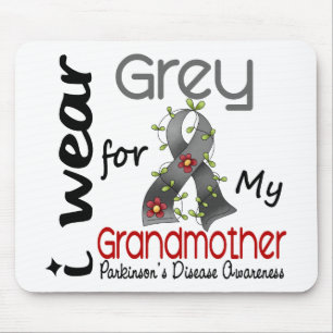 Parkinsons Disease I Wear Grey For My Grandmother Mouse Mat