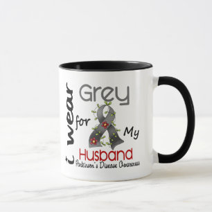 Parkinsons Disease I Wear Grey For My Husband 43 Mug