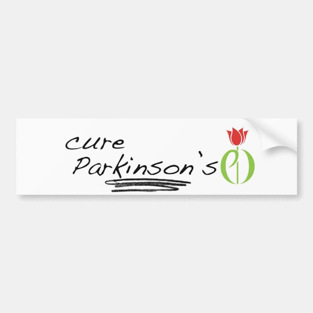 parkinson's disease, parkinsons disease, tulip, pd bumper sticker (Front)