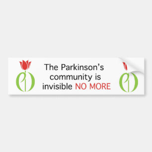 parkinson's disease, parkinsons disease, tulip, pd bumper sticker