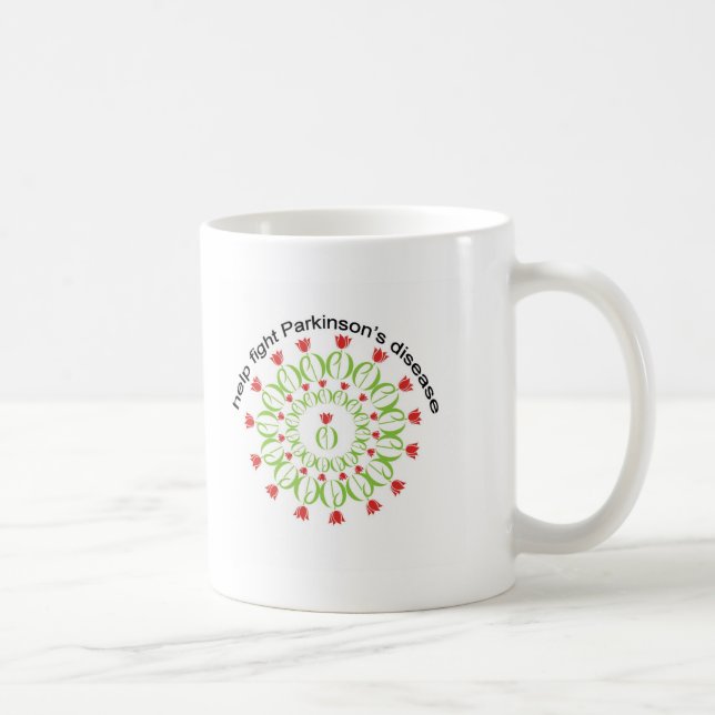 parkinson's disease, parkinsons disease, tulip, pd coffee mug (Right)