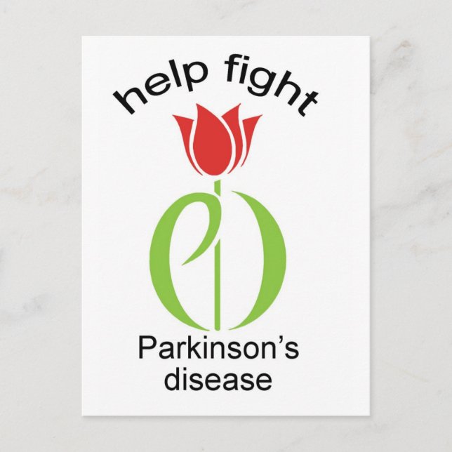 parkinson's disease, parkinsons disease, tulip, pd postcard (Front)