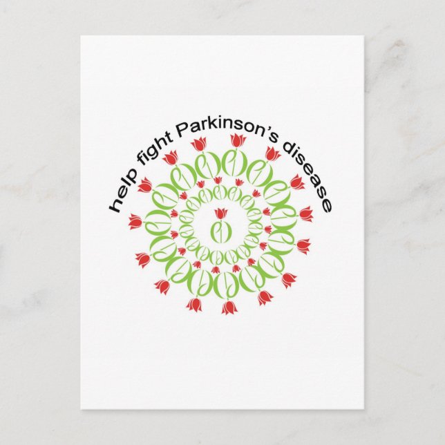 parkinson's disease, parkinsons disease, tulip, pd postcard (Front)