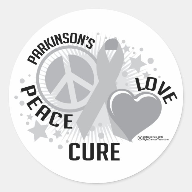 Parkinson's Disease PLC Classic Round Sticker (Front)