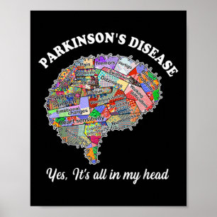 Parkinsons Disease,yes,its All In My Head Brain Pa Poster