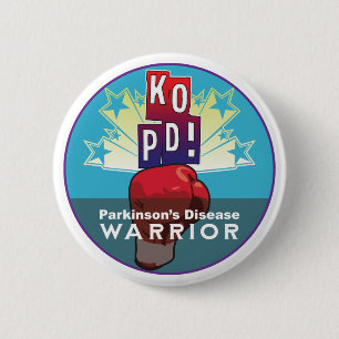 Parkinson's KO Warrior 6 Cm Round Badge