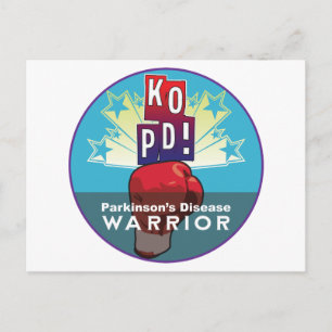 Parkinson's KO Warrior Postcard