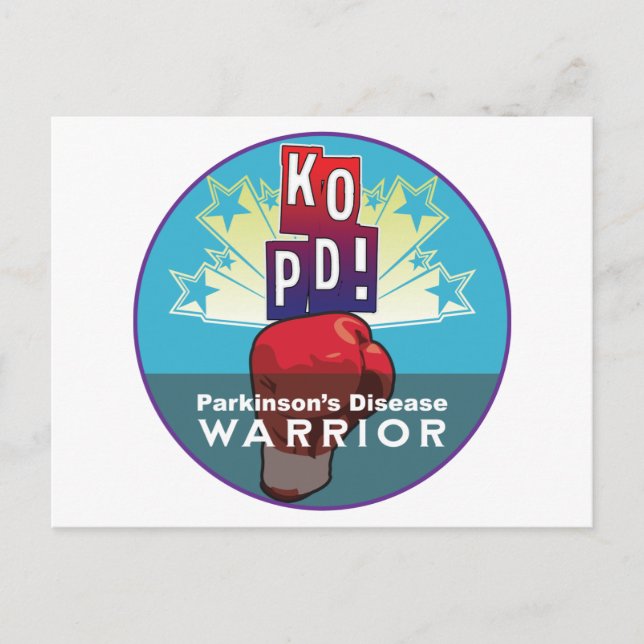 Parkinson's KO Warrior Postcard (Front)