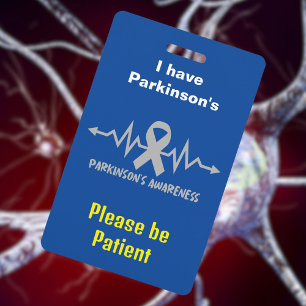 Parkinson's Lanyard disability ID ID Badge