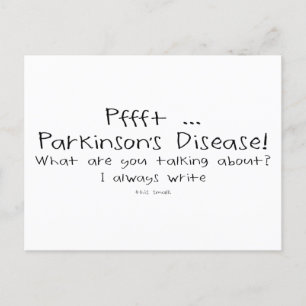 Parkinsons Pffft Small Writing Postcard