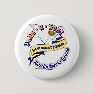 Parkinson's Shaken not Stirred round 6 Cm Round Badge