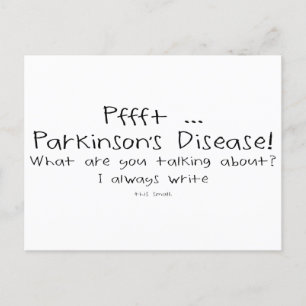 Parkinsons Small Writing Postcard