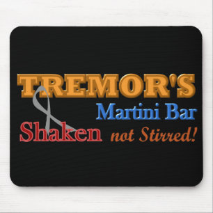 Parkinson's Tremor's Martini Bar Shaken Design Mouse Mat