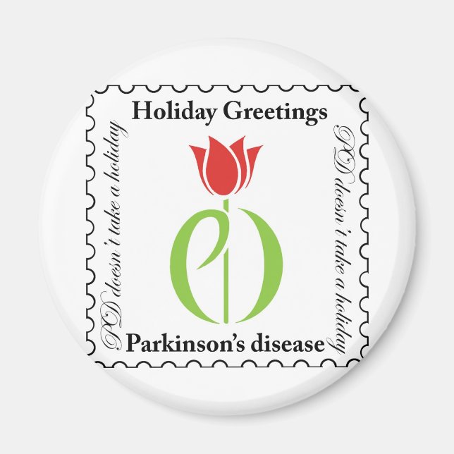 parkinson's walk, unity walk, awareness magnet (Front)