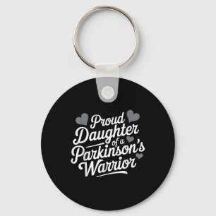 Parkinsons Warrior Proud Daughter Support Key Ring