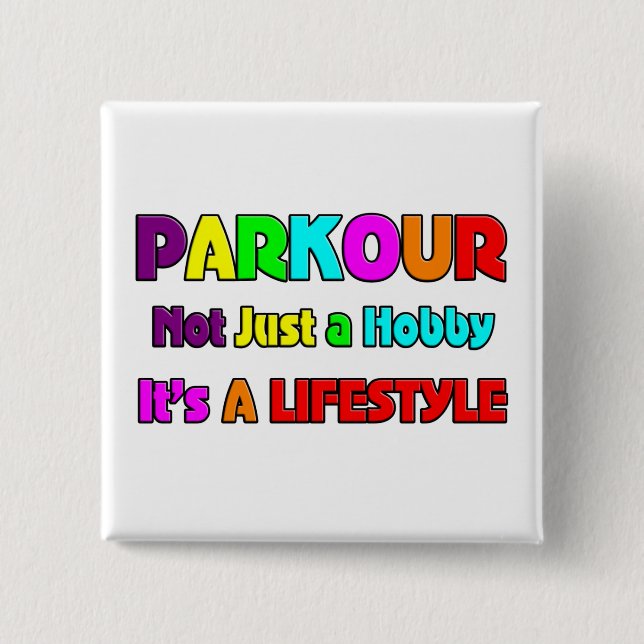 PARKOUR 15 CM SQUARE BADGE (Front)