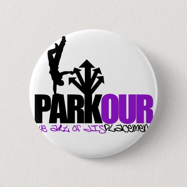 Parkour 6 Cm Round Badge (Front)