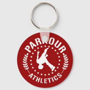 Parkour athletics keychain