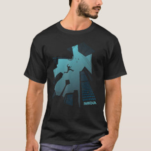 Parkour Building Jump City Art T-Shirt