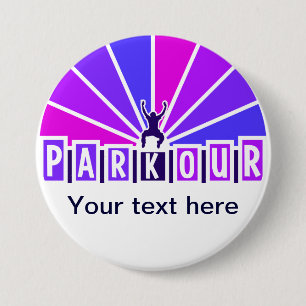 PARKOUR button, customize 7.5 Cm Round Badge