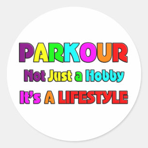 PARKOUR CLASSIC ROUND STICKER