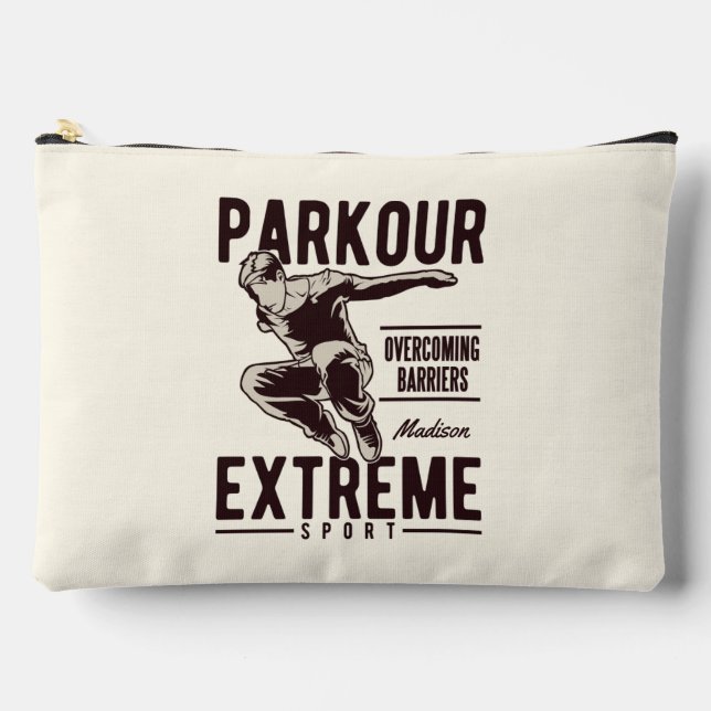 PARKOUR custom name Accessory Pouch (Front)